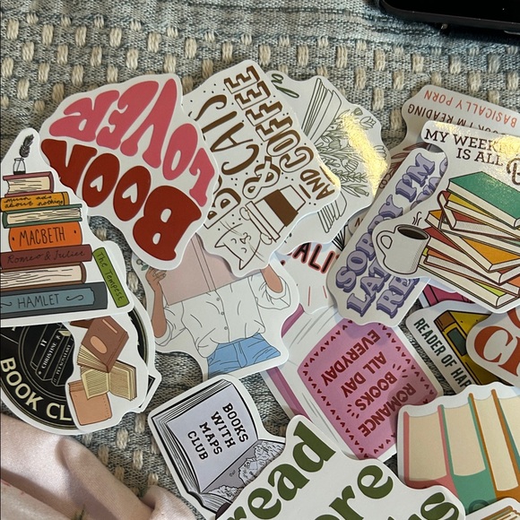Colorful Book-Themed Sticker Set (40) - Picture 2 of 7